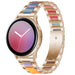 Bracelet acier résine Samsung Galaxy Watch Active (or rose/coloré)