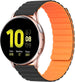 Bracelet silicone magnétique Samsung Galaxy Watch Active (noir/orange)