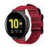 Bracelet nylon boucle Samsung Galaxy Watch Active (rouge)