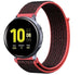 Samsung Galaxy Watch Active Nylon Strap (Black/Coral)
