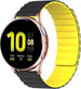 Bracelet silicone magnétique Samsung Galaxy Watch Active (noir/jaune)