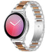 Bracelet acier résine Samsung Galaxy Watch Active (argent/marron)