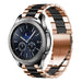 Bracelet acier Samsung Gear S3 (or rose/noir)