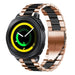 Bracelet acier Samsung Gear Sport (or rose/noir)
