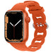Apple Watch Silicone Chain Strap (Orange)