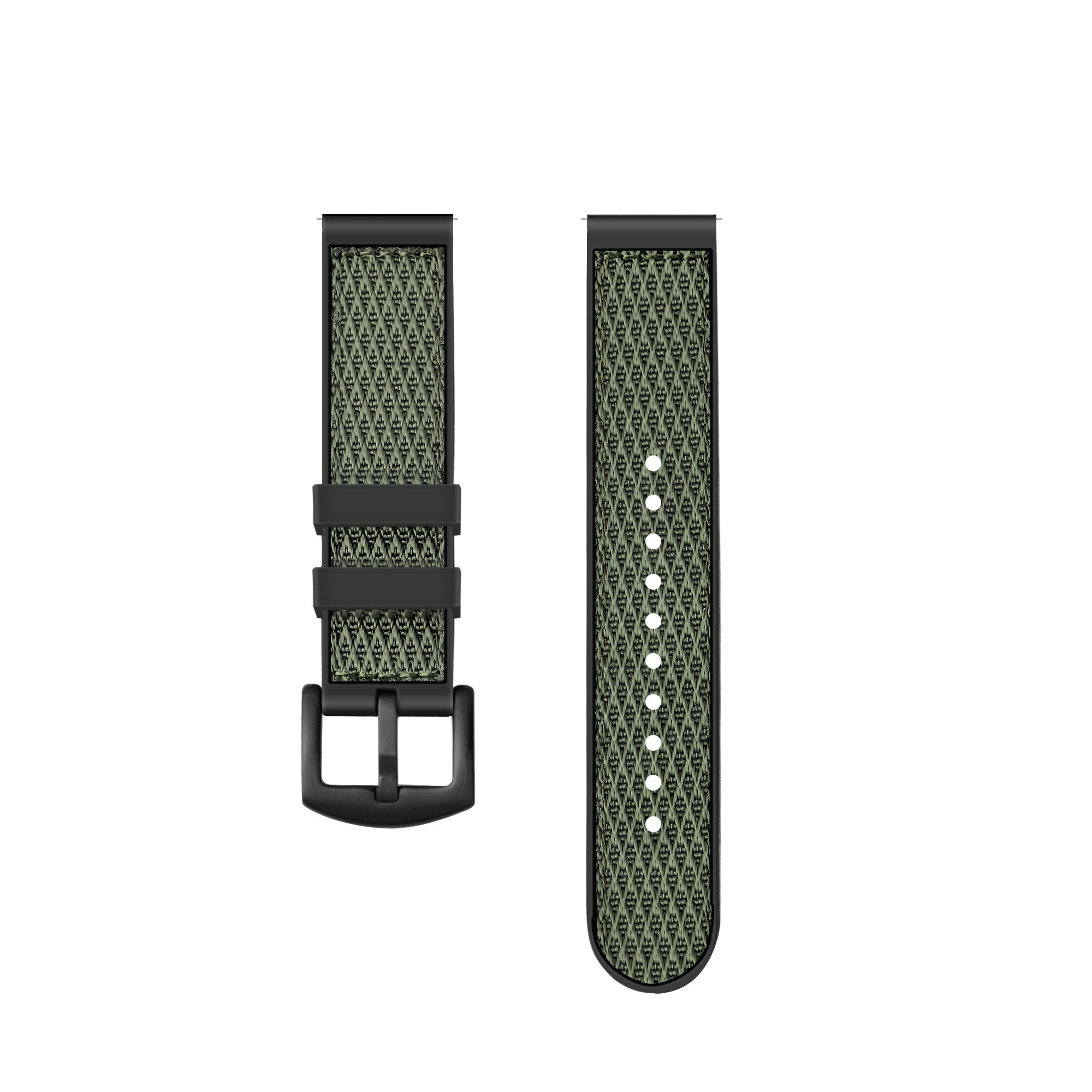 Bracelet nylon hybride Withings ScanWatch Nova (vert)