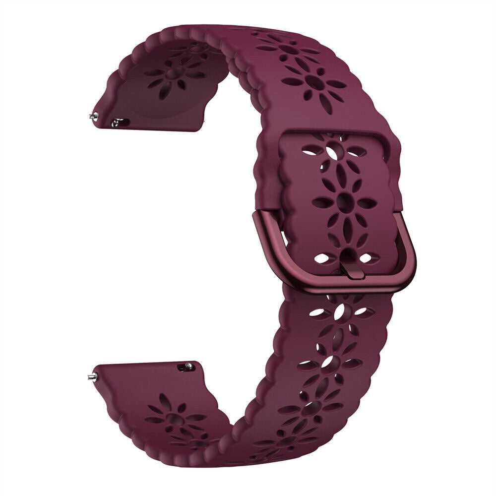 Bracelet de silicone avec relief Coros Pace 2 (bordeaux)