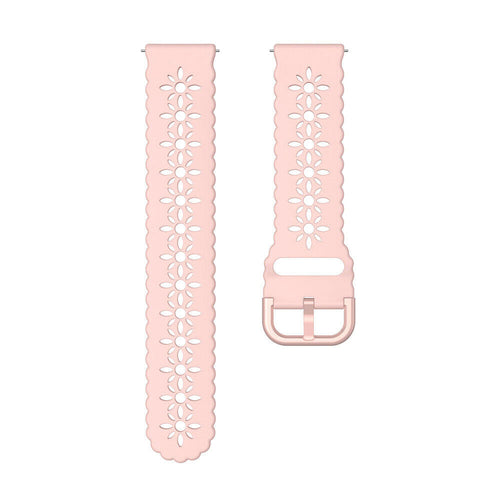 Bracelet de silicone avec relief Withings ScanWatch Nova (rose)