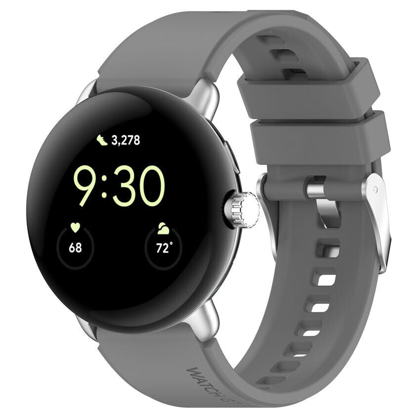 Bracelet silicone Google Pixel Watch 4 - 41mm (gris)
