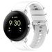 Bracelet silicone Google Pixel Watch 1/2 (blanc)