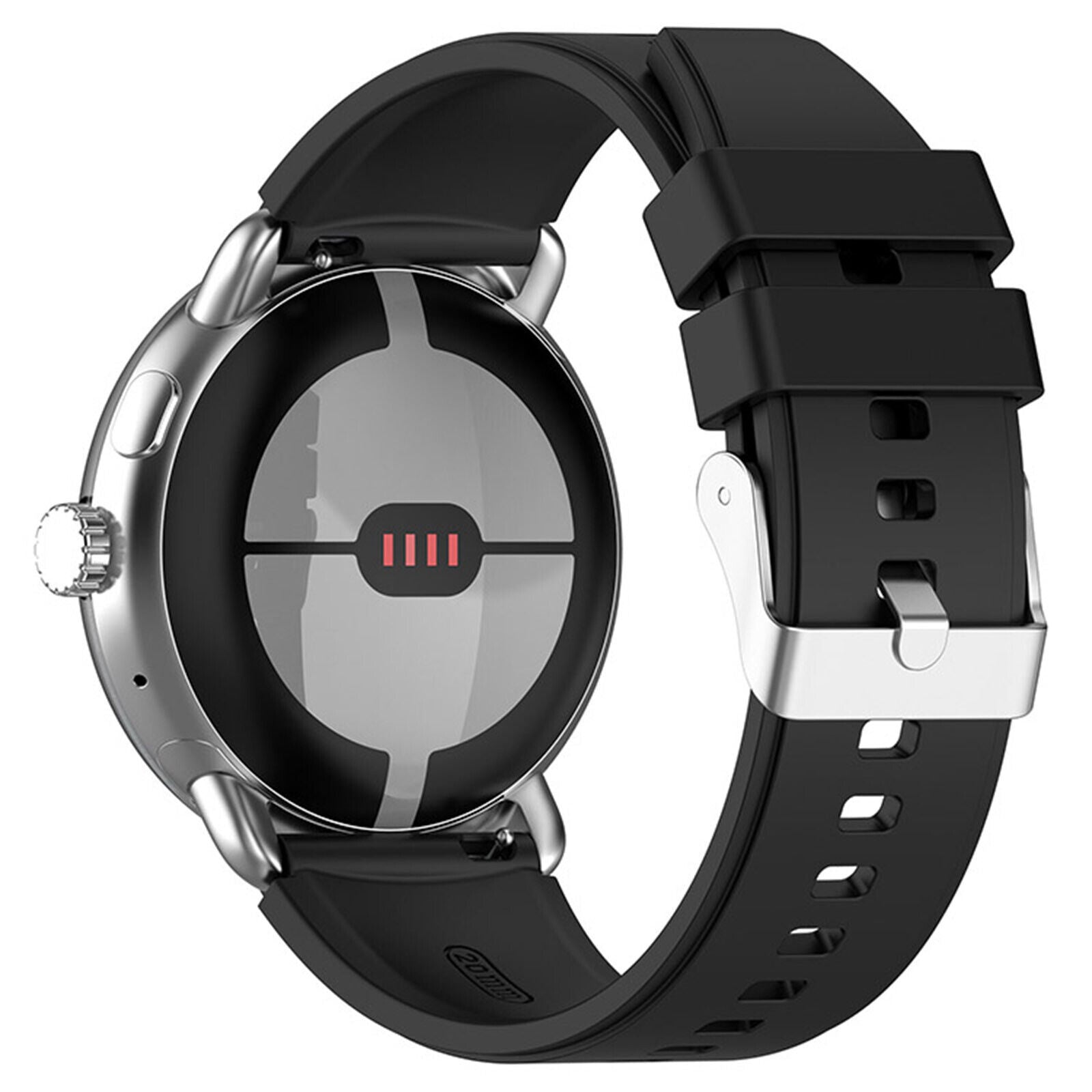 Bracelet silicone Google Pixel Watch 4 - 41mm (noir)