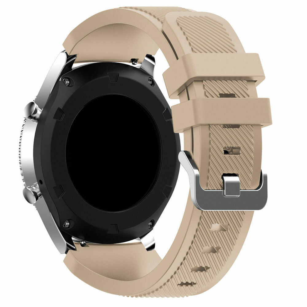 Bracelet silicone sergé Amazfit Bip 3 (Pro) (beige)