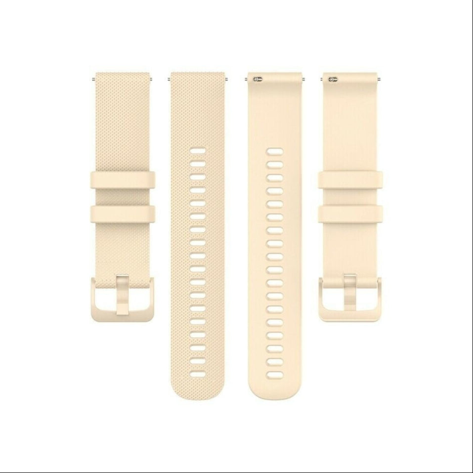 Watch Strap Premium Silicone 20mm - Quick Release (Beige)
