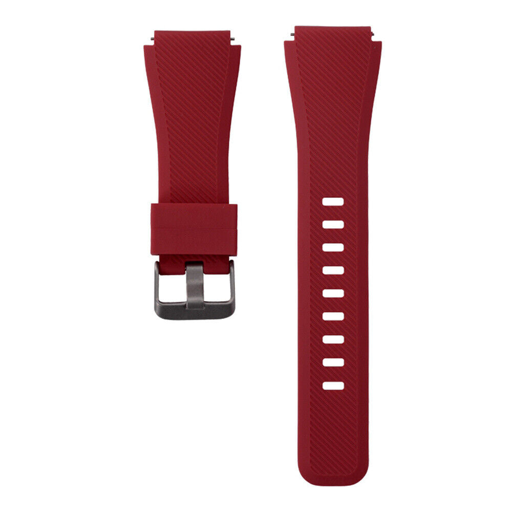 Bracelet silicone sergé Withings Steel HR Sport (bordeaux)