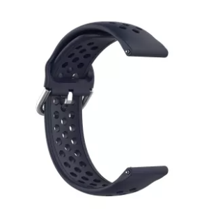 Bracelet silicone respirable Fossil Gen 4 Explorist HR (bleu foncé)