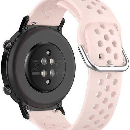 Bracelet silicone respirable Fossil Gen 4 Explorist HR (rose)