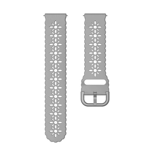 Bracelet de silicone avec relief Amazfit GTR Mini (gris)