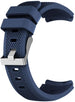 Bracelet montre 20mm silicone - universel (bleu foncé)