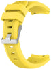 Bracelet montre 20mm silicone - universel (jaune)