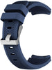 Bracelet montre 22mm silicone - universel (bleu foncé)