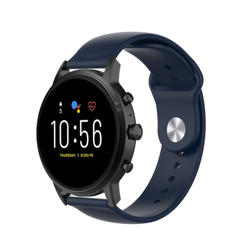 Bracelet sport Fossil Gen 4 Explorist HR (bleu foncé)