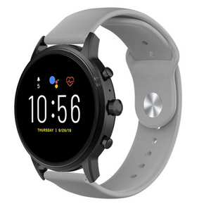 Bracelet sport Fossil Gen 4 Explorist HR (gris)