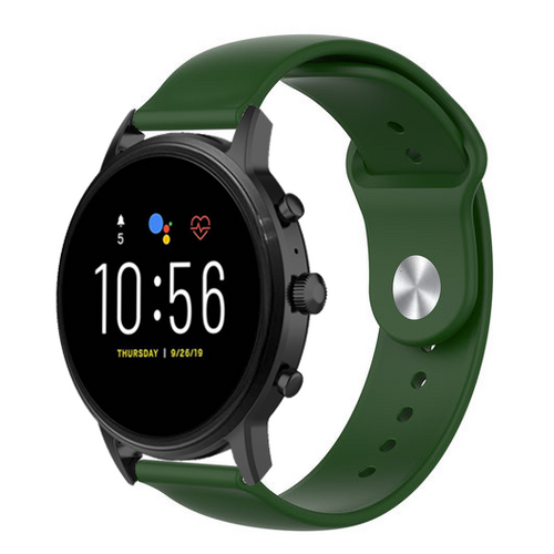 Fossil Gen 4 Explorist (HR) Sport Strap (Army Green)