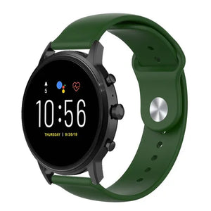 Bracelet sport Fossil Gen 4 Explorist HR (vert militaire)