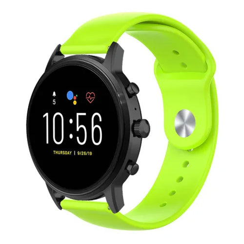 Bracelet sport Fossil Gen 4 Explorist HR (vert clair)