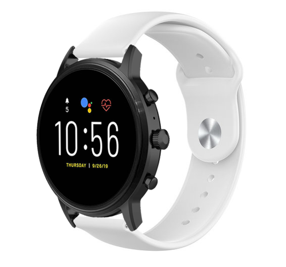 Bracelet sport Fossil Gen 4 Explorist HR (blanc)