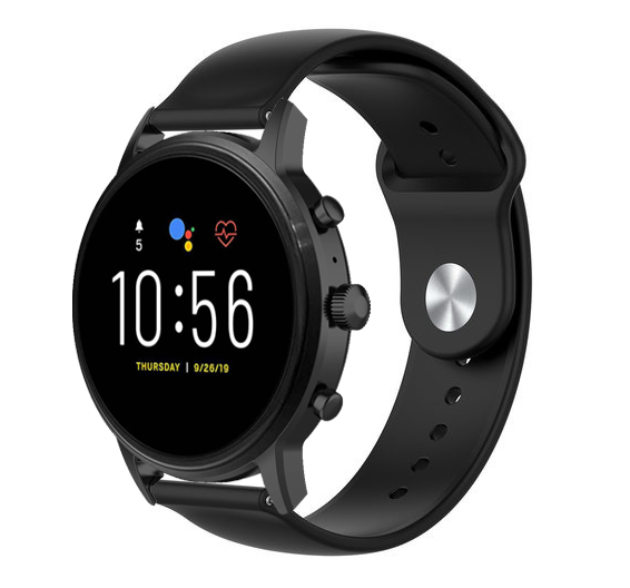 Bracelet sport Fossil Gen 4 Explorist HR (noir)