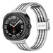Bracelet acier luxe Samsung Galaxy Watch Ultra (argent/noir)