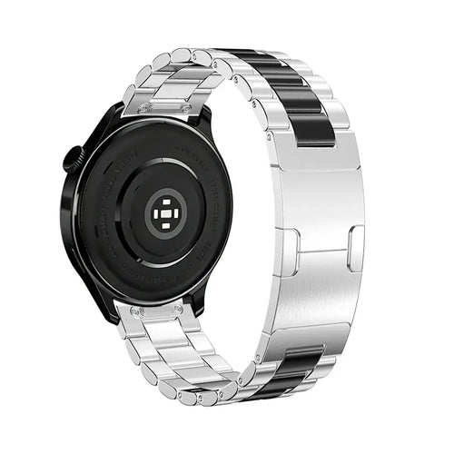 Bracelet acier 'One Push' Huawei Watch 6 - 46mm (argent/noir)