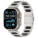 Bracelet acier hybride raffiné Apple Watch (plata/carbono)