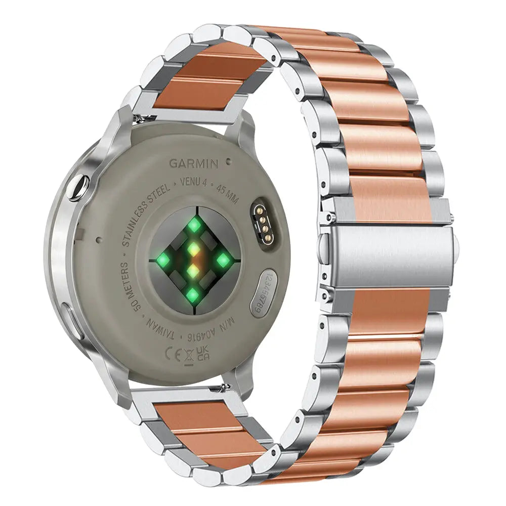 Bracelet acier Garmin Forerunner 170 (argent/or rose)