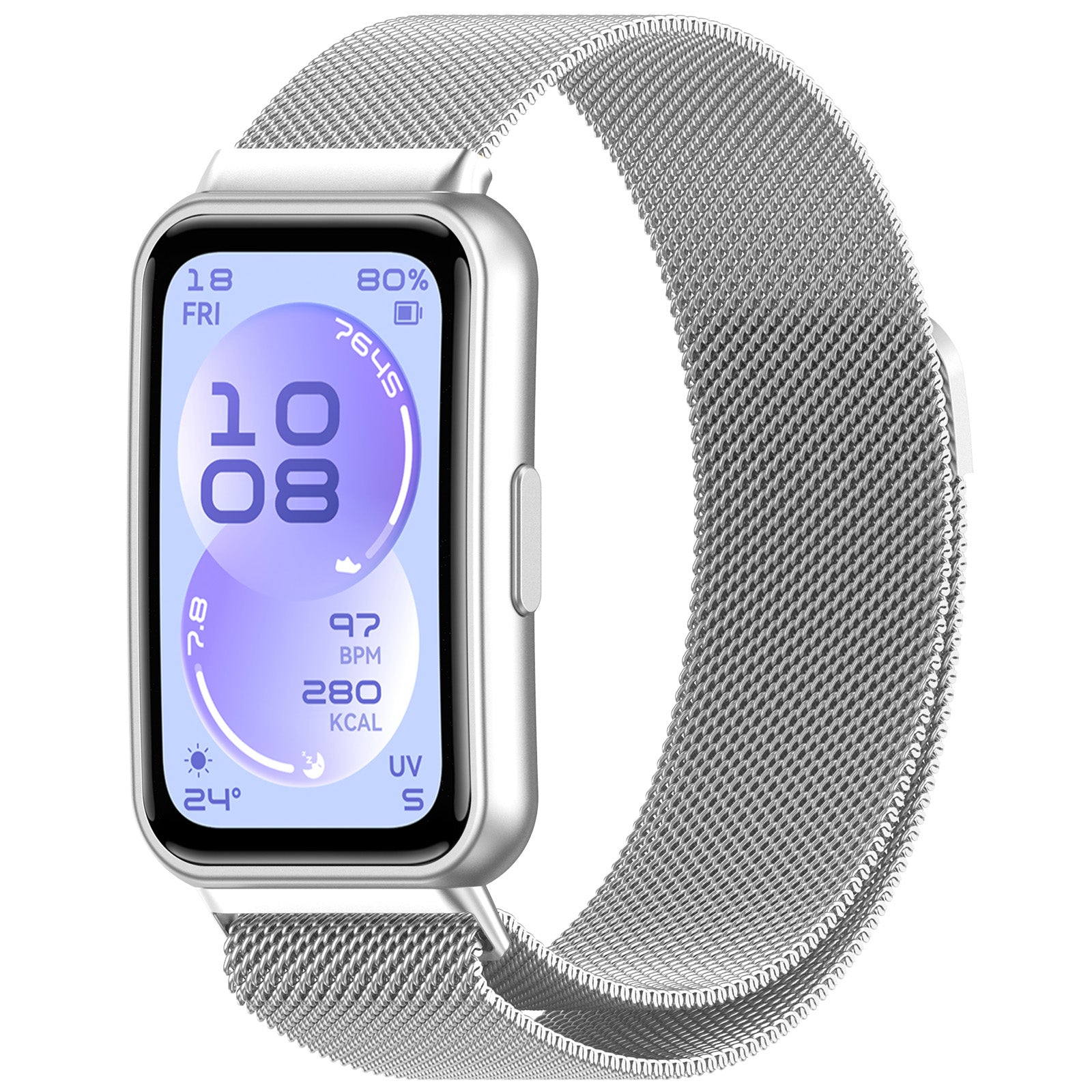 Bracelet milanais Huawei Band 11 Pro (argent)