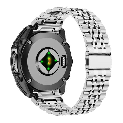 Bracelet acier '7 beads' premium Garmin Enduro 1/2/3 (argent)
