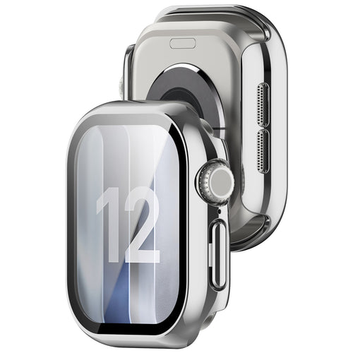 Apple Watch 12 - 46mm PC Case with Glass (Silver)
