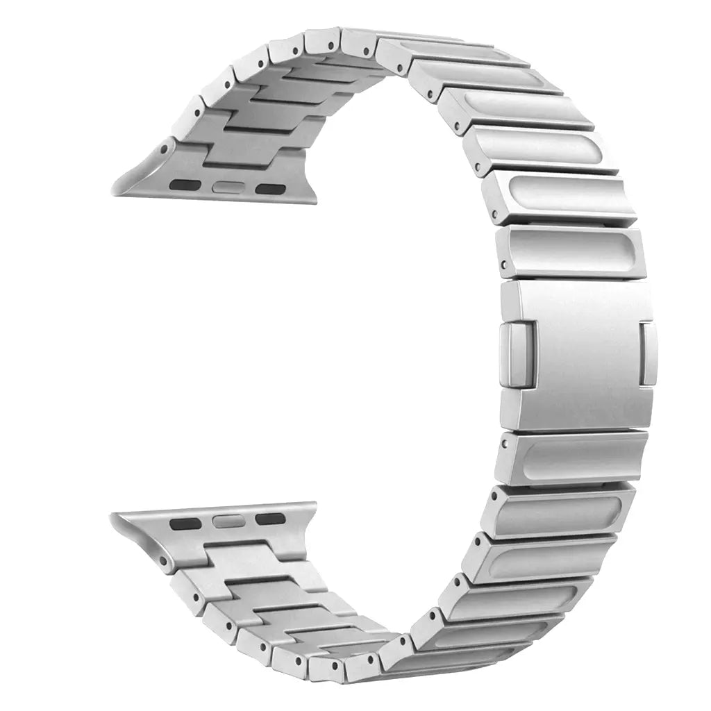 Bracelet titane magnétique Apple Watch (argent)