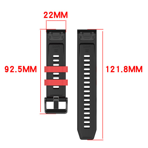 Garmin Fenix 5/6 Sport Grain Strap (Army Green/Black)