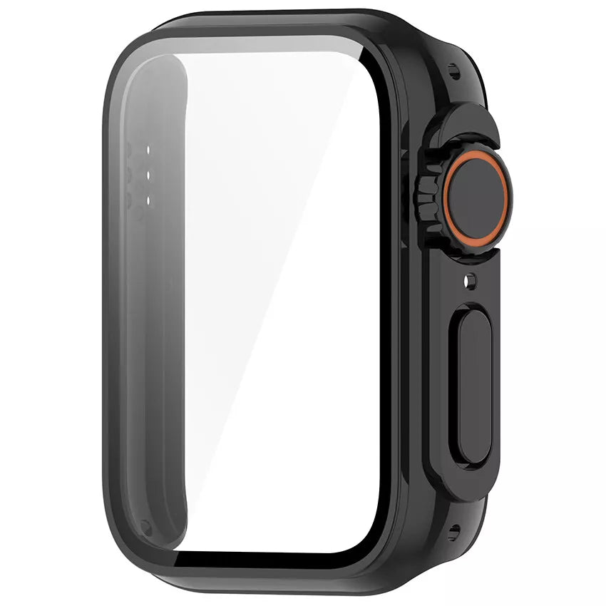 Coque rigide Xiaomi Smart Band 9 Pro avec verre (noir)
