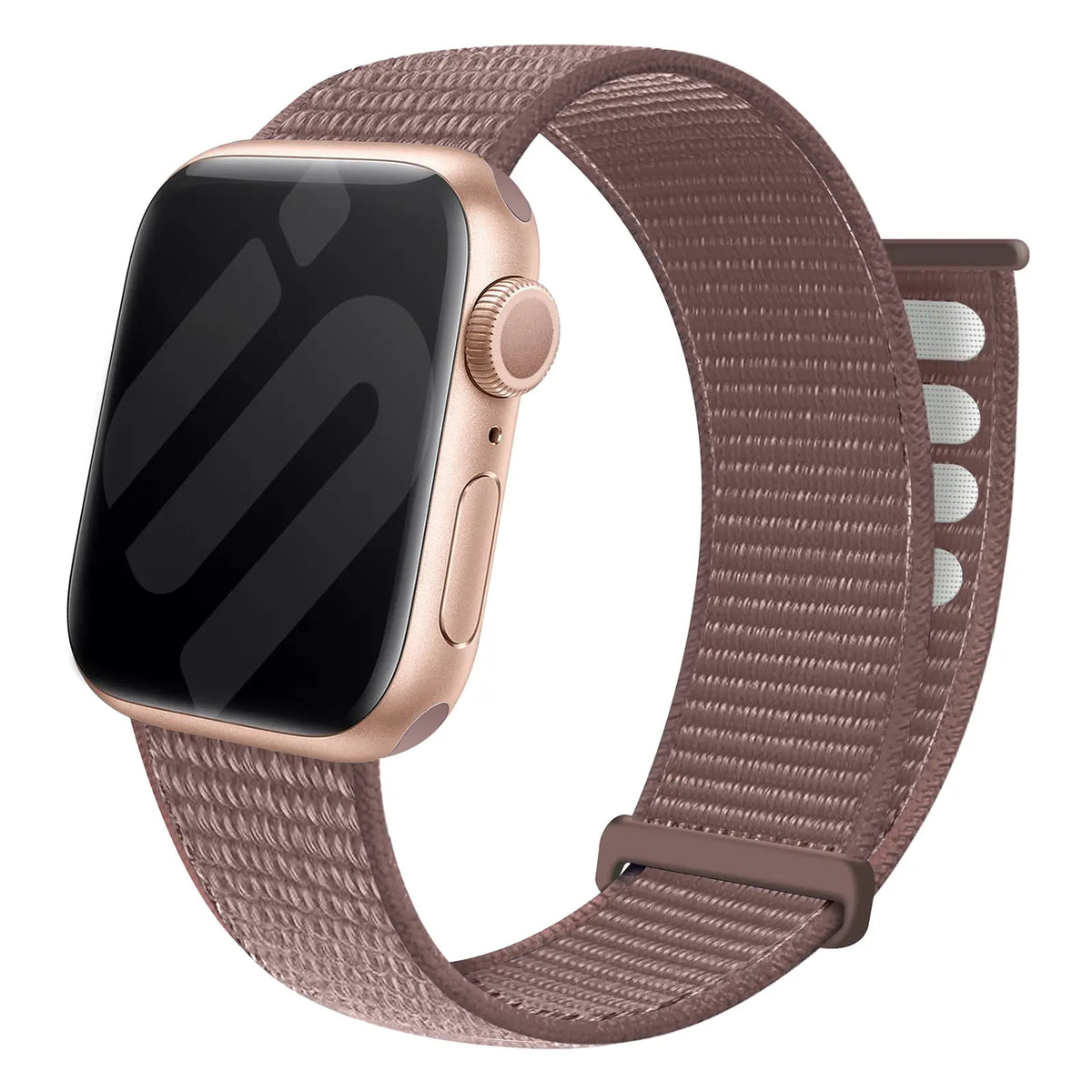Bracelet nylon loop Apple Watch (mauve)
