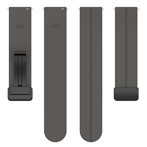Bracelet silicone avec boucle Withings Steel HR Sport (gris foncé)