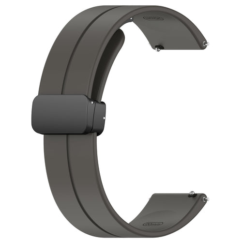 Bracelet silicone avec boucle Amazfit Bip U (Pro) (gris foncé)