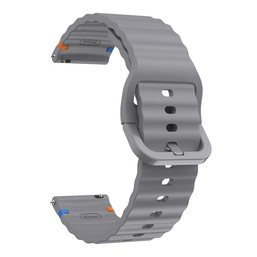 Bracelet silicone ondulé Huawei Watch GT 6 Pro - 46mm (gris foncé)