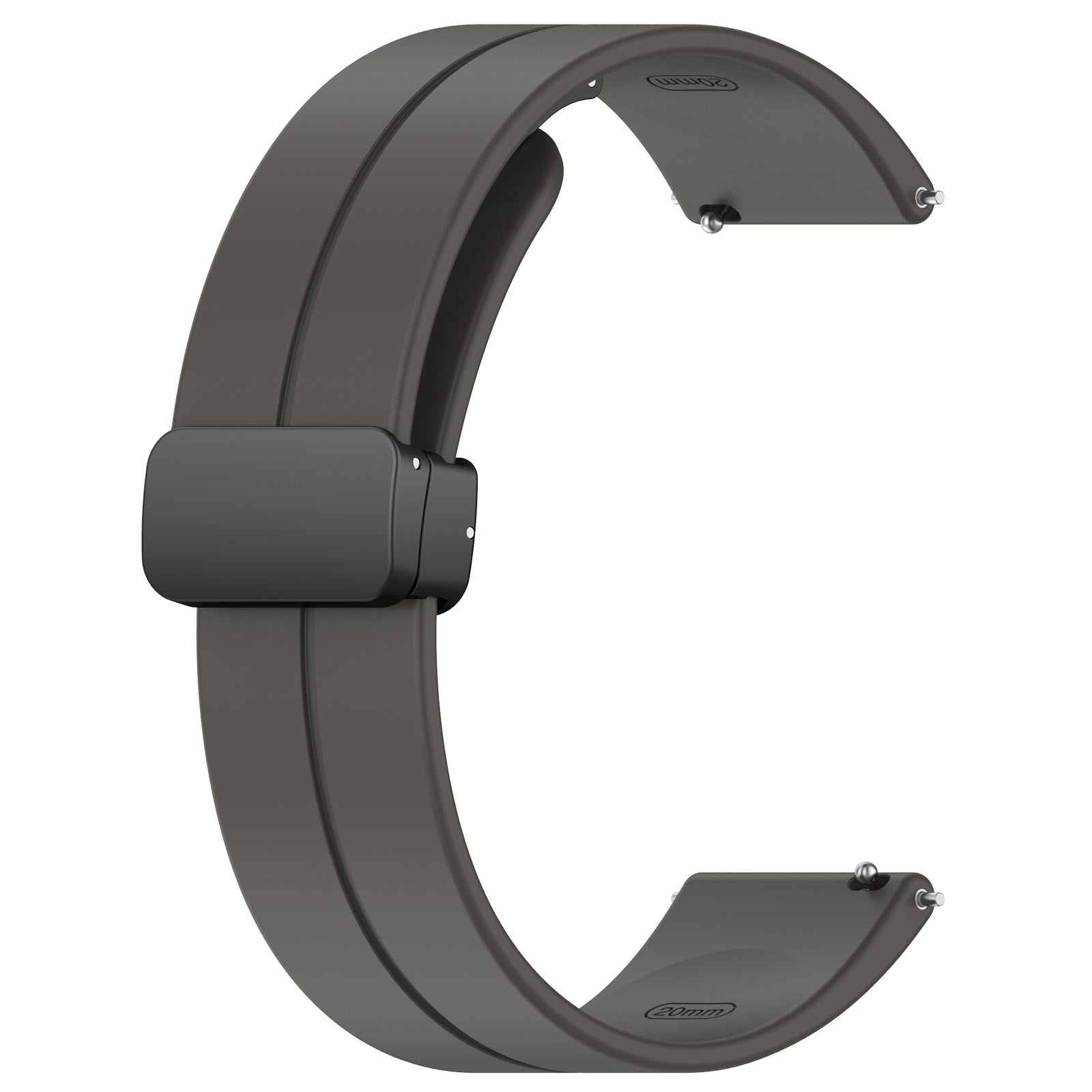 Bracelet silicone avec boucle Coros Apex 2 (gris foncé)