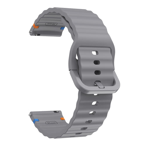 Bracelet silicone Wave Amazfit Balance 2 (gris foncé)