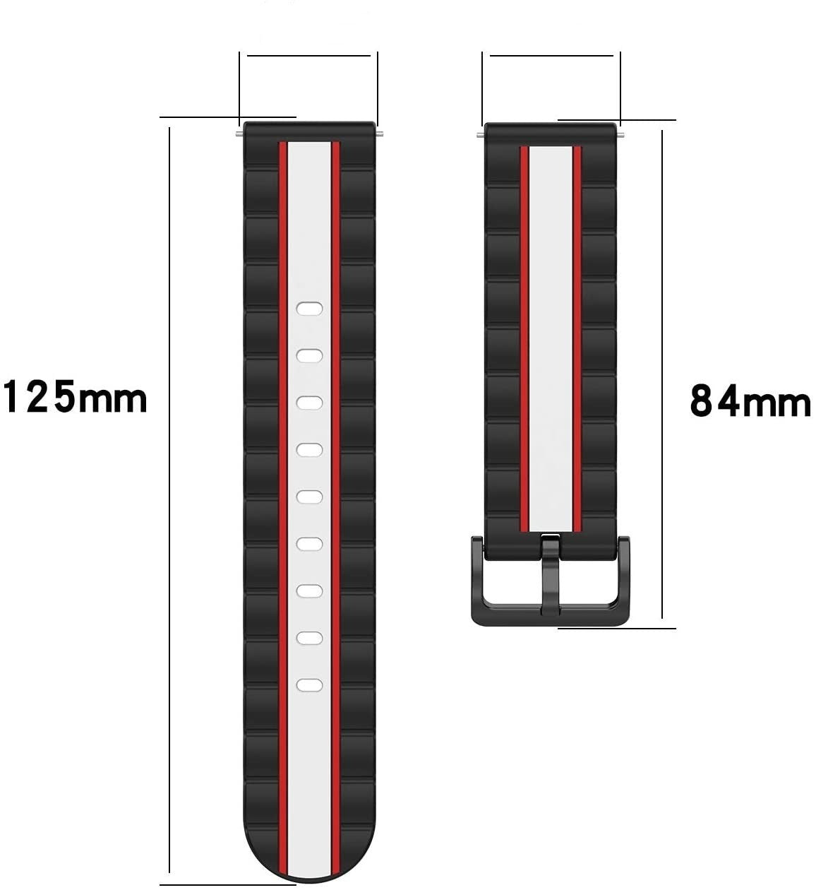 Bracelet édition spéciale Honor Magic Watch 2 (noir/blanc)