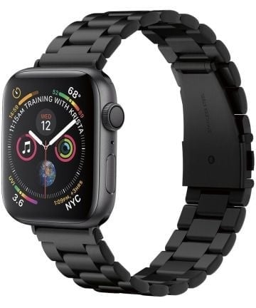 Spigen Modern Fit Apple Watch bracelet acier noir (42-44-45mm)