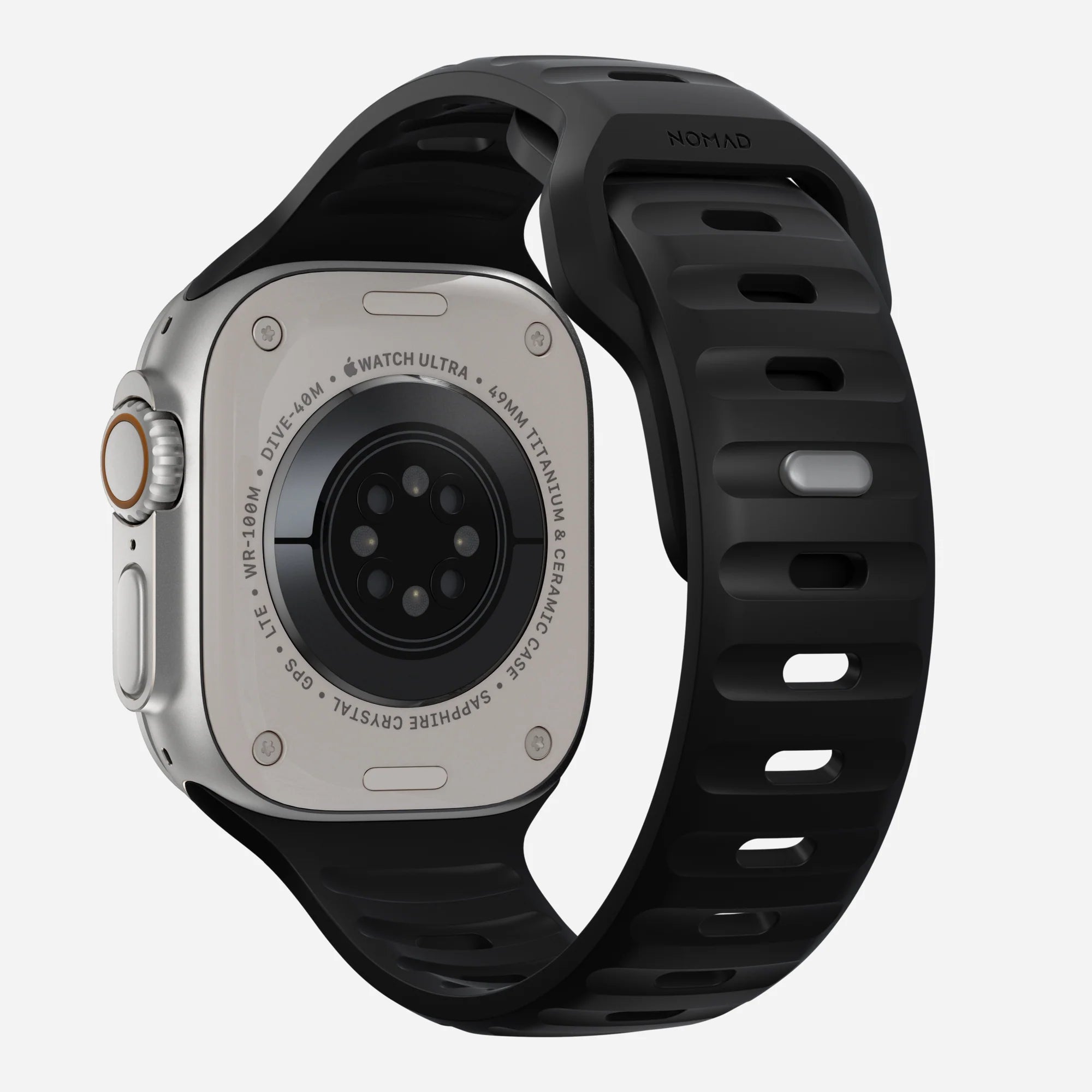 Nomad Bracelet silicone sport Apple Watch (noir)
